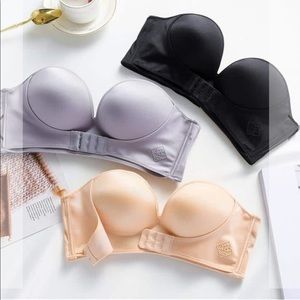 Strapless padded new bras lot bundle set M